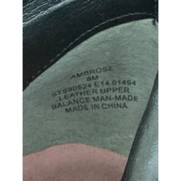 Sperry Top‎ Sider Ambrose Black Leather Suede Ankle Boots Booties Size 8 Shoes - Picture 8 of 9